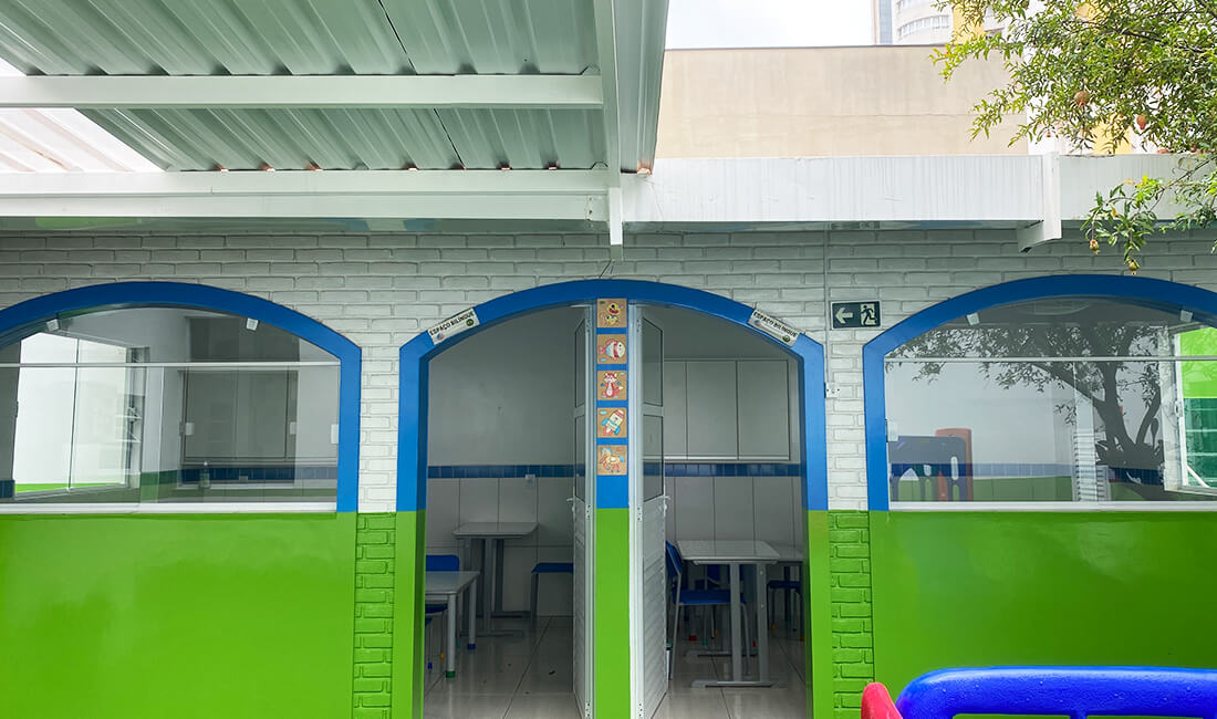 Foto das salas de aula