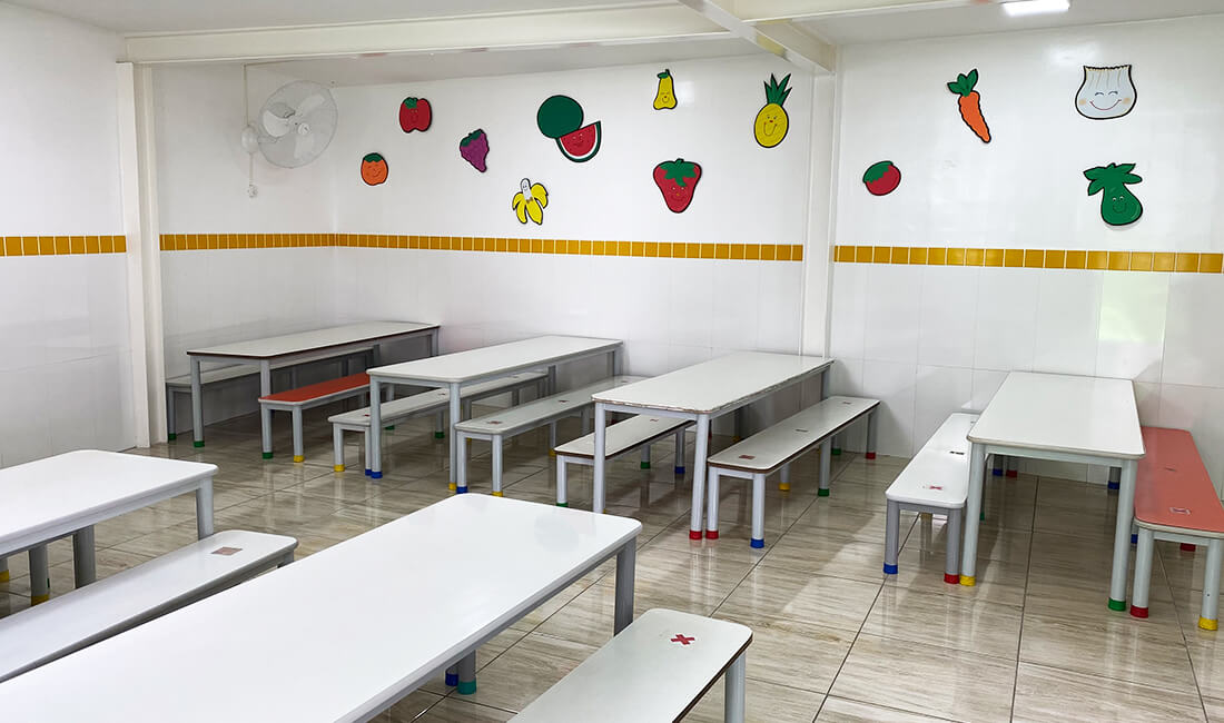 Foto do refeitório